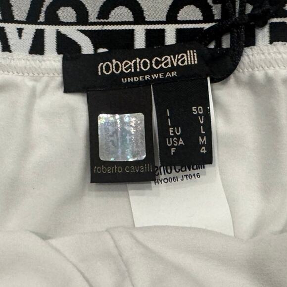 13-68 ROBERTO CAVALLI Men's NWT Cotton Boxer Brief Underwear White M - Picture 5 of 7
